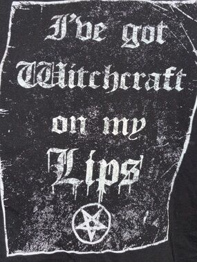 Black Graphic Tank Top - 'I've Got Witchcraft on My Lips' BLACK CRAFT CULT